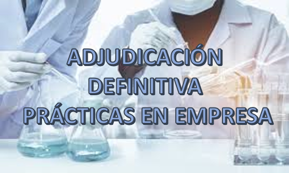 ADJUDICACIÓN DEFINITIVA PRÁCTICAS EN EMPRESA 2019-2020