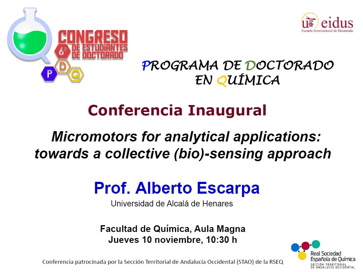 PROGRAMA DE DOCTORADO EN QUÍMICA. CONFERENCIA INAGURAL