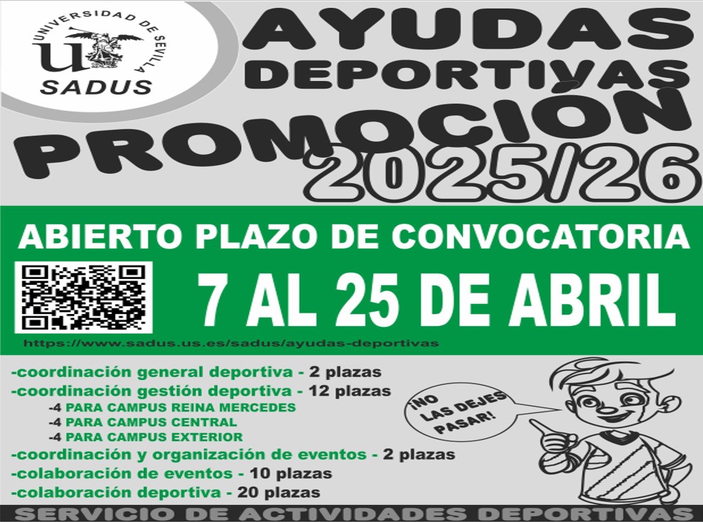 AYUDAS DEPORTIVAS DE PROMOCIÓN SADUS 2025/26