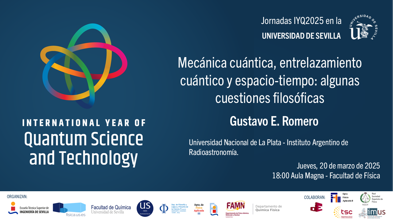 Cartel conferencia cuántica