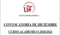 CONVOCATORIA DE DICIEMBRE CURSO ACADÉMICO 2020/2021