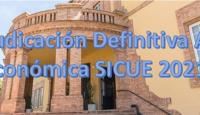 Publicación Adjudicación Definitiva Ayuda Económica SICUE 2021-22