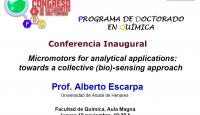 PROGRAMA DE DOCTORADO EN QUÍMICA. CONFERENCIA INAGURAL