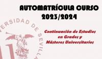 AUTOMATRÍCULA CURSO 2023/2024