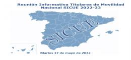 Reunión Informativa Titulares de Movilidad Nacional SICUE 2022-23