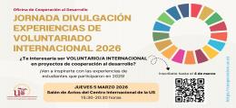 Jornada Divulgación Experiencias de Voluntariado Internacional